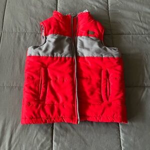 Lee Red and Gray puffer vest kids 5